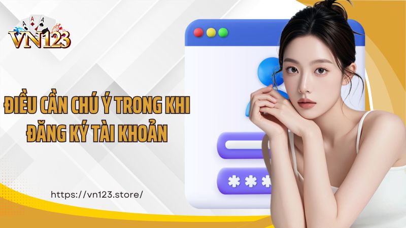 Đăng Ký VN123 Điều cần chú ý trong khi đăng ký tài khoản