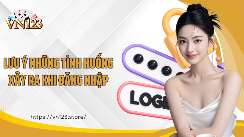 Lưu ý những tình huống xảy ra khi đăng nhập